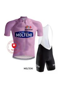 REDTED - Tenue Cycliste Vintage - Molteni Maillot Rose Giro d'Italia - RedTed. Kolor: czarny. Materiał: poliester