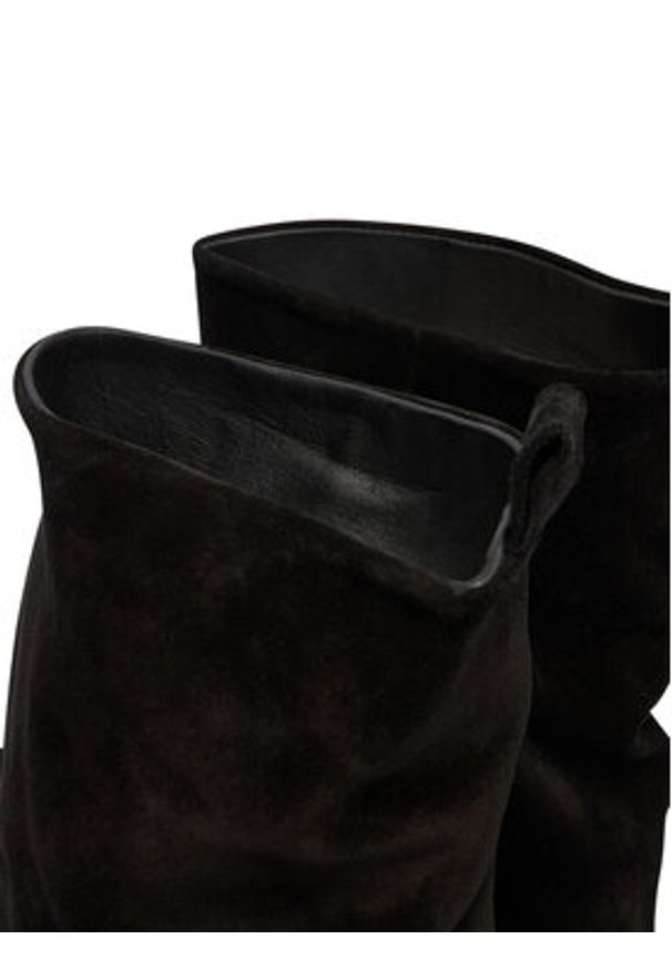 Bronx Botki Harl-Eyy 47648-OC Czarny. Kolor: czarny. Materiał: skóra, zamsz