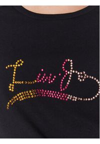 Liu Jo Sport T-Shirt TA3091 J5923 Czarny Regular Fit. Kolor: czarny. Materiał: bawełna. Styl: sportowy