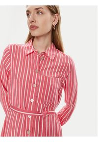Vero Moda Sukienka koszulowa Ilisa 10306597 Różowy Regular Fit. Kolor: różowy. Materiał: wiskoza, bawełna. Typ sukienki: koszulowe