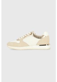 MEXX - Mexx buty Fleur kolor beżowy. Nosek buta: okrągły. Zapięcie: sznurówki. Kolor: beżowy. Materiał: skóra, guma #2