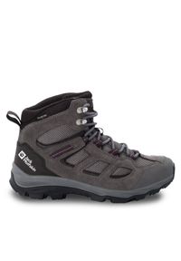 Jack Wolfskin Trekkingi Vojo 3 Texapore Mid W 4042472 Szary. Kolor: szary. Materiał: skóra, welur