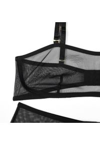 Intica - Zestaw bielizny z siateczki elegancki i trwały Shani. Kolor: fioletowy. Materiał: materiał #6