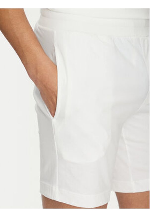 Hugo - HUGO Szorty sportowe Laze 50525247 Beżowy Regular Fit. Kolor: beżowy. Materiał: bawełna. Styl: sportowy