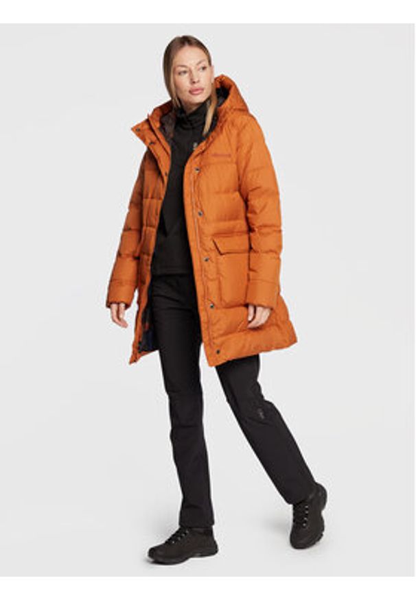 Marmot Kurtka puchowa 13170 Miedziany Regular Fit. Kolor: brązowy. Materiał: puch, syntetyk