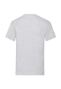 FRUIT OF THE LOOM - Ciężka Bawełniana Koszulka Unisex Dla Dorosłych. Kolor: szary. Materiał: bawełna