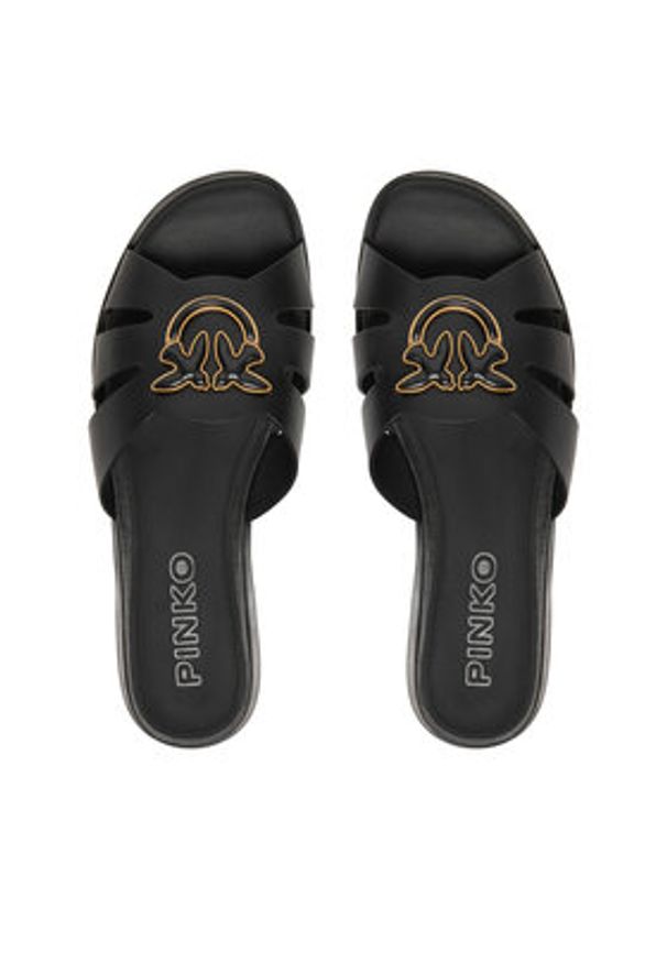 Pinko - PINKO Klapki Milly 04 SD0463 P001 Czarny. Kolor: czarny. Materiał: skóra