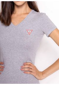 Koszulka damska Guess Ss Vn Mini Triangle Tee (W1YI1AJ1311-LMGY). Kolor: szary. Materiał: materiał, denim, jeans. Sezon: lato, zima #5