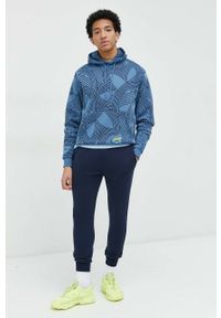 Hollister Co. spodnie dresowe męskie kolor granatowy z aplikacją. Kolor: niebieski. Materiał: dresówka. Wzór: aplikacja #4