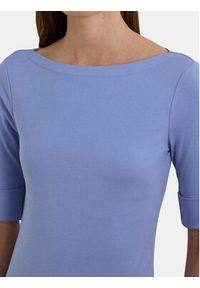 Lauren Ralph Lauren - LAUREN RALPH LAUREN Bluzka 200654963199 Błękitny Slim Fit. Kolor: niebieski. Materiał: bawełna #2