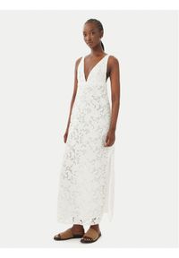 MICHAEL Michael Kors Sukienka letnia MS683HIKR1 Biały Slim Fit. Kolor: biały. Materiał: syntetyk. Sezon: lato #1