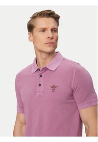 Aeronautica Militare Polo 261PO1925UP00406 Fioletowy jasny Regular Fit. Typ kołnierza: polo. Kolor: fioletowy. Materiał: bawełna #5