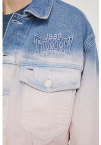 Tommy Jeans kurtka jeansowa damska przejściowa oversize. Materiał: bawełna #5