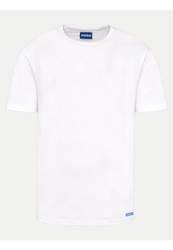 Hugo Komplet 3 t-shirtów Naolo 50522382 Biały Regular Fit. Kolor: biały. Materiał: bawełna