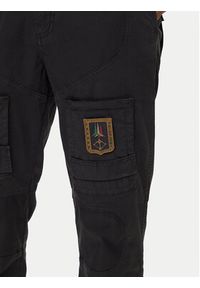 Aeronautica Militare Spodnie materiałowe 252PA1387UCT0149 Czarny Regular Fit. Kolor: czarny. Materiał: bawełna #4