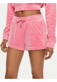Juicy Couture Szorty sportowe Tamia JCWH121001 Różowy Regular Fit. Kolor: różowy. Materiał: syntetyk