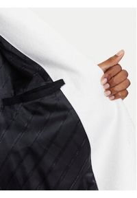 Karl Lagerfeld - KARL LAGERFELD Płaszcz wełniany A3W15010 Czarny Regular Fit. Typ kołnierza: dekolt w karo. Kolor: czarny. Materiał: wełna #4