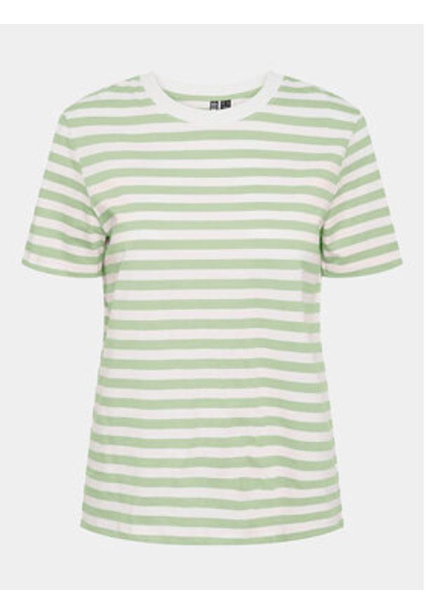 Pieces T-Shirt Ria 17146339 Zielony Regular Fit. Kolor: zielony. Materiał: bawełna