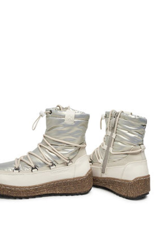 Kimberfeel Śniegowce Vera Écru. Materiał: skóra