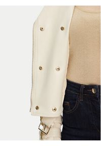 Guess Kurtka z imitacji skóry W4YL33 K8S30 Écru Regular Fit. Materiał: skóra