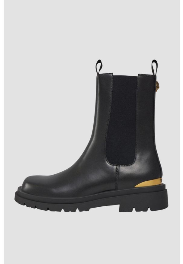 Just Cavalli - JUST CAVALLI Czarne botki Fondo Kaili Kombat, Rozmiar 41. Kolor: czarny