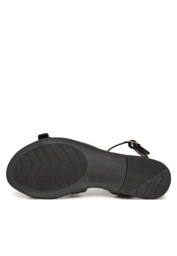 DeeZee Sandały MT3150-25S08 Czarny. Kolor: czarny. Materiał: skóra