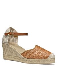 Geox Espadryle D Gelsa Low D55NGE 02MLM C5006 Brązowy. Kolor: brązowy. Materiał: materiał #4