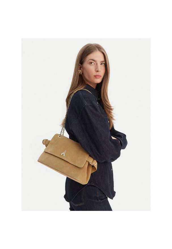 Torebka Patrizia Pepe. Kolor: beżowy