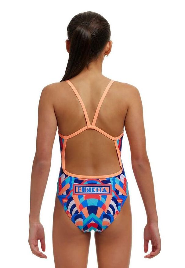 FUNKITA - Funkita kostium kąpielowy Showtime Girls. Kolor: niebieski, wielokolorowy