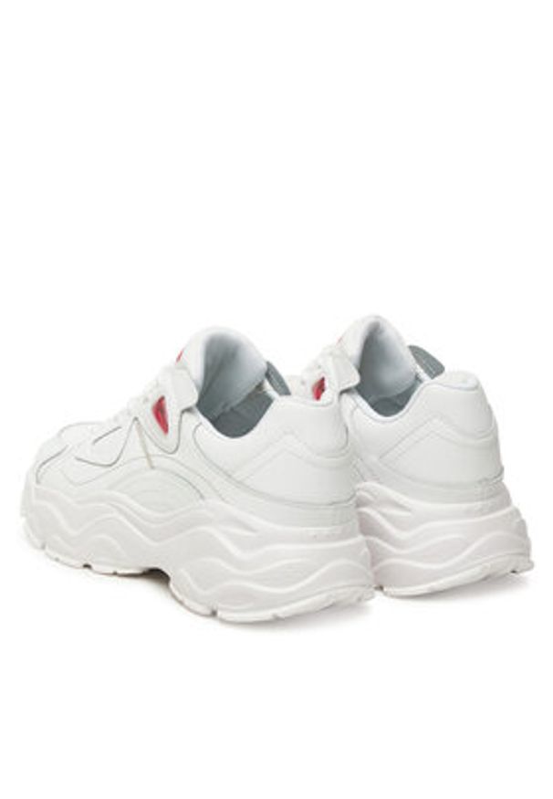 Just Cavalli Sneakersy 79RA3SL1 Biały. Kolor: biały. Materiał: skóra