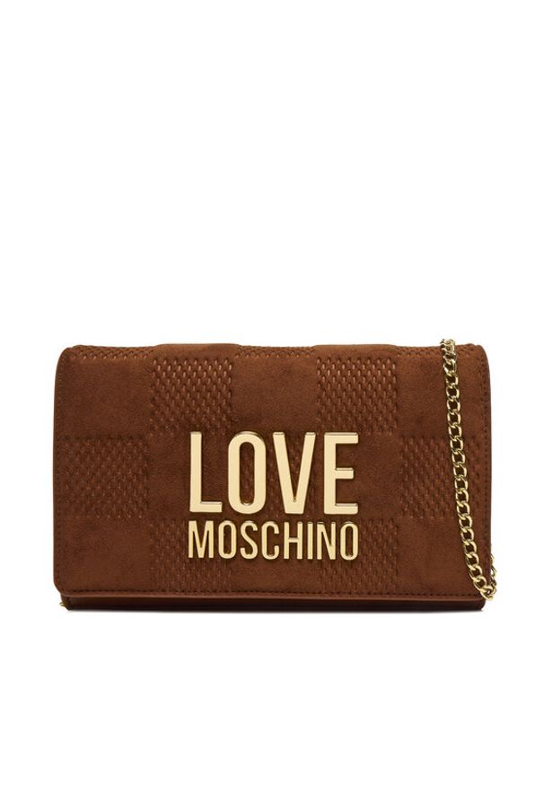 Love Moschino - LOVE MOSCHINO Torebka JC4127PP0NKB120A Czerwony. Kolor: brązowy. Materiał: skórzane
