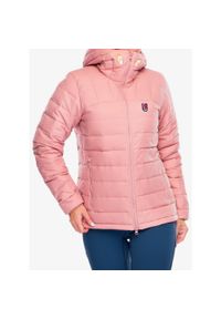 Fjällräven - Kurtka puchowa damska Fjallraven Expedition Pack Down Hoodie. Kolor: różowy. Materiał: puch. Sport: turystyka piesza #1