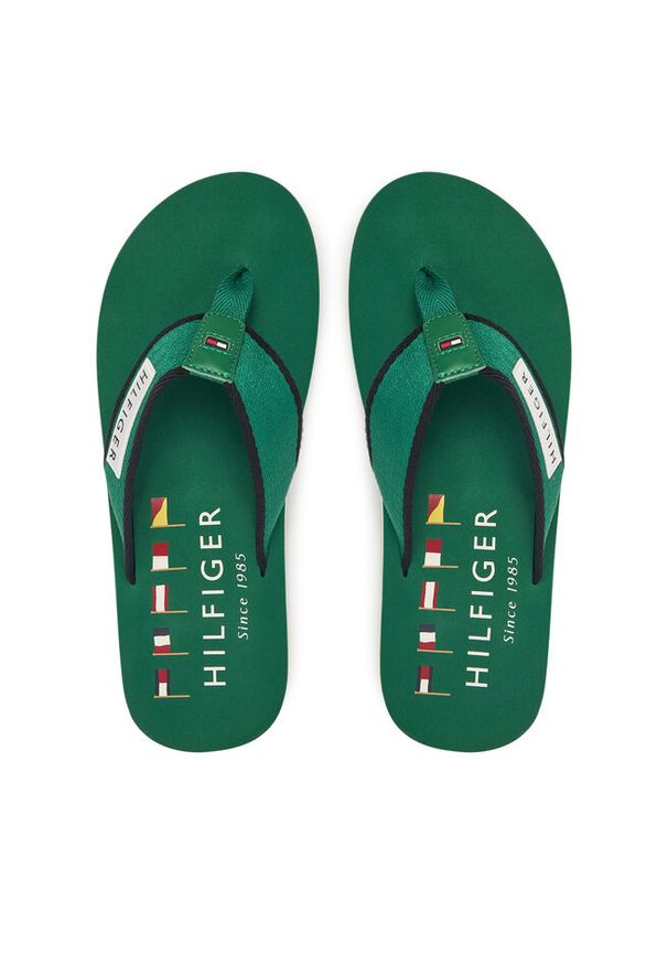 TOMMY HILFIGER - Japonki Tommy Hilfiger. Kolor: zielony