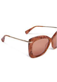 Max Mara Okulary przeciwsłoneczne MM0101 56E Brązowy. Kolor: brązowy