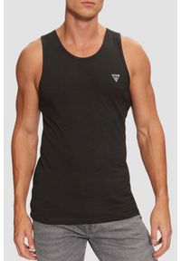 Guess - GUESS Czarna męska podkoszulka 2 Pack, Rozmiar XL. Kolor: czarny