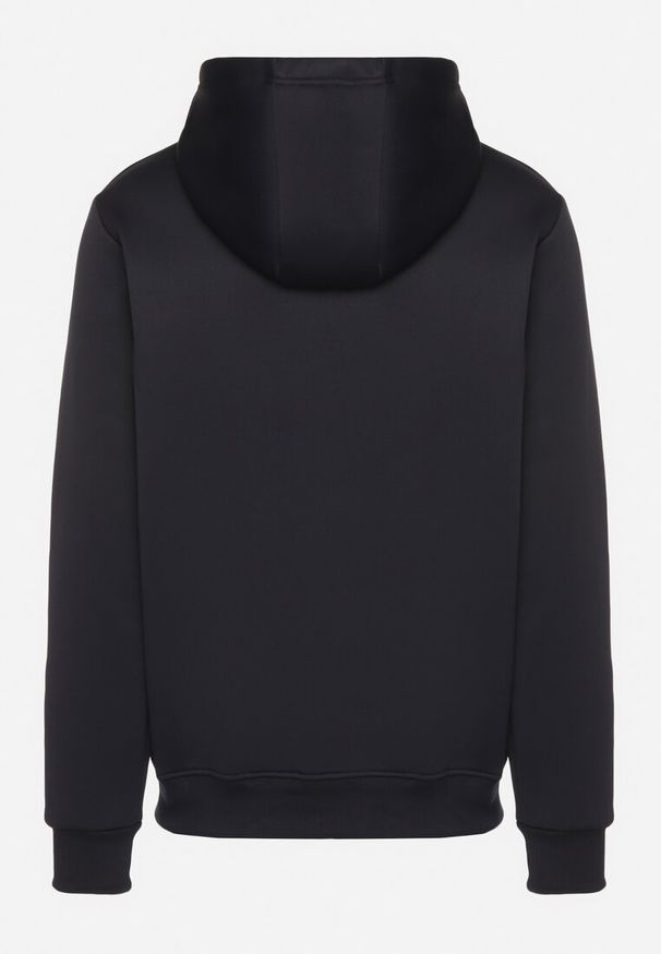 Born2be - Granatowa Bluza z Bawełną Kapturem i Kieszenią Typu Kangurek Norrise. Okazja: na co dzień. Kolor: niebieski. Materiał: bawełna. Styl: casual, elegancki