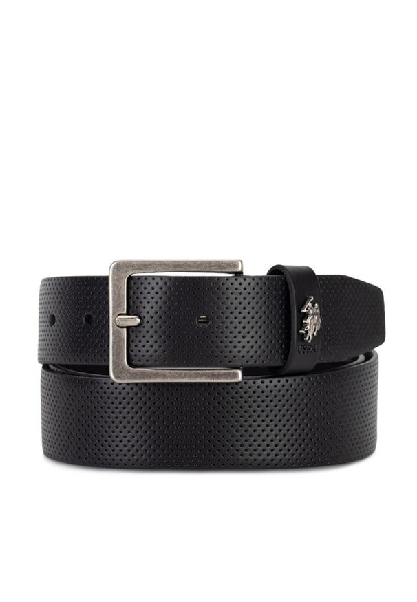 U.S. Polo Assn. Pasek WIUXT2570MHA Czarny. Kolor: czarny. Materiał: skóra
