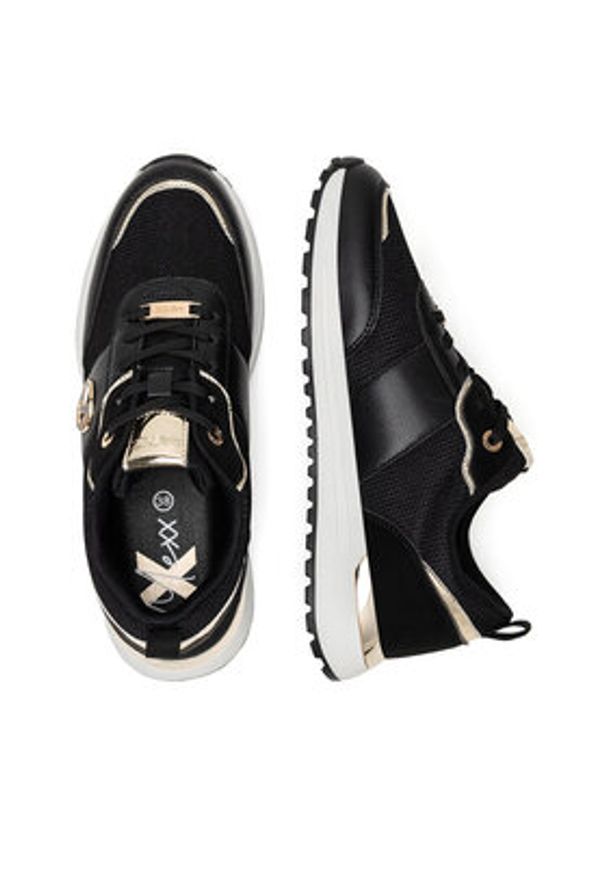 MEXX Sneakersy MI001013651W Czarny. Kolor: czarny. Materiał: materiał, syntetyk