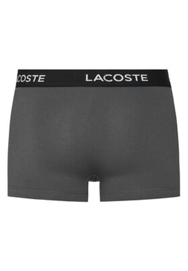 Lacoste Komplet 5 par bokserek 5H1292 Szary. Kolor: szary. Materiał: bawełna