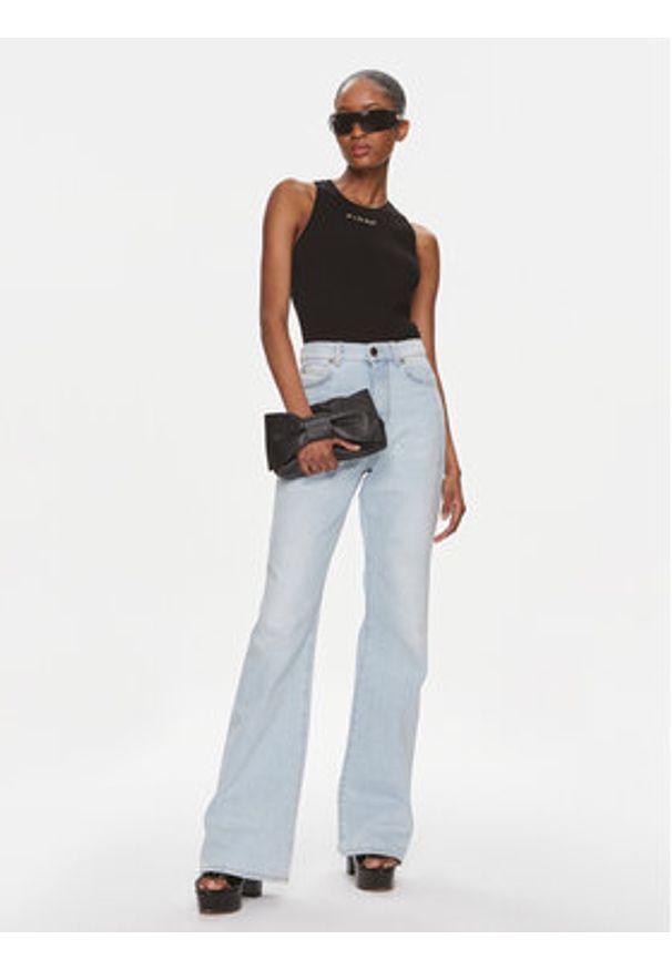 Pinko Jeansy Felix 101736 A1MV Błękitny Regular Fit. Kolor: niebieski