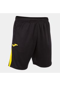 Szorty Joma Championship VII. Kolor: żółty, czarny, wielokolorowy. Materiał: poliester. Wzór: kolorowy. Sport: piłka nożna