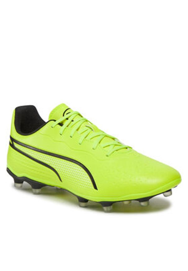 Puma Buty do piłki nożnej King Match Fg/Ag 107570 04 Zielony. Kolor: zielony. Materiał: skóra