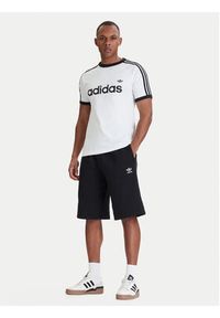 Adidas - adidas Szorty sportowe Trefoil Essentials JV6054 Czarny Loose Fit. Kolor: czarny. Materiał: bawełna. Styl: sportowy #5