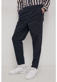 Only & Sons Spodnie męskie kolor granatowy proste. Okazja: na co dzień. Kolor: niebieski. Materiał: tkanina. Styl: casual #3