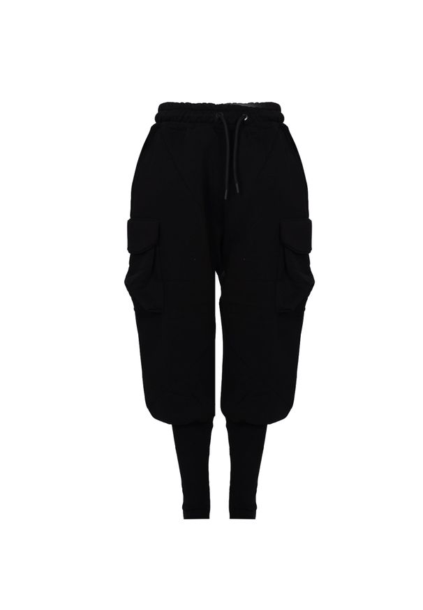 La Haine Inside Us Dresowe Jogger Style "Unisex" | LM202 | Mężczyzna | Czarny. Okazja: na co dzień. Kolor: czarny. Materiał: poliester, bawełna. Długość: długie. Wzór: jednolity. Styl: casual, sportowy
