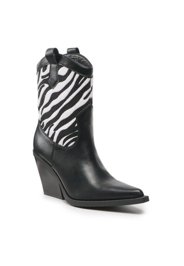 Jenny Fairy Botki LS5841-05 Czarny. Kolor: czarny. Materiał: skóra