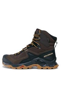 salomon - Salomon Trekkingi Quest Element GORE-TEX L47216100 Brązowy. Kolor: brązowy. Materiał: nubuk, skóra. Technologia: Gore-Tex. Sport: turystyka piesza #5