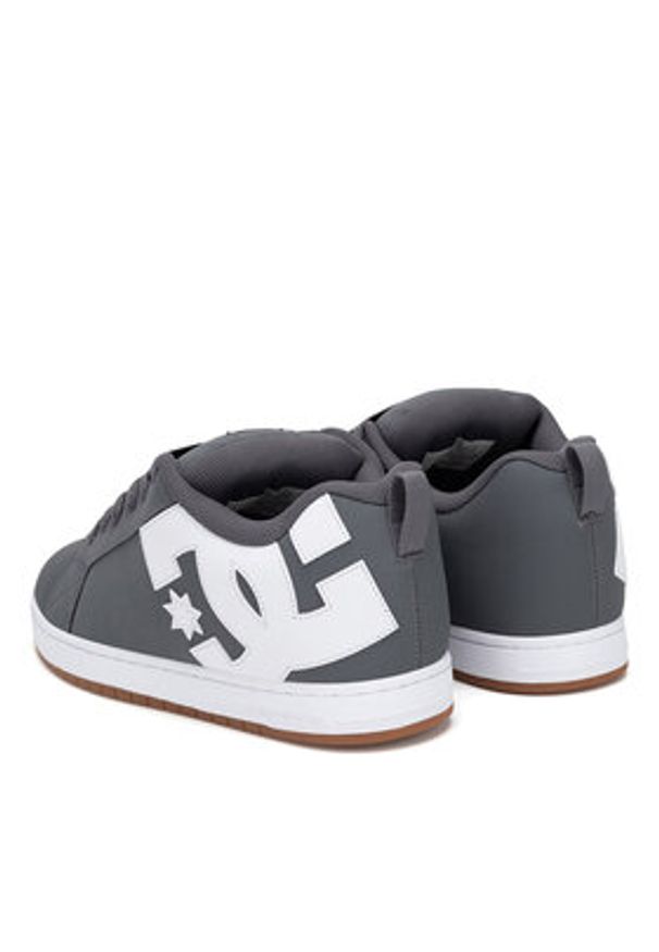 DC Shoes Sneakersy COURT GRAFFIK DC01661065 Szary. Kolor: szary. Materiał: skóra, nubuk