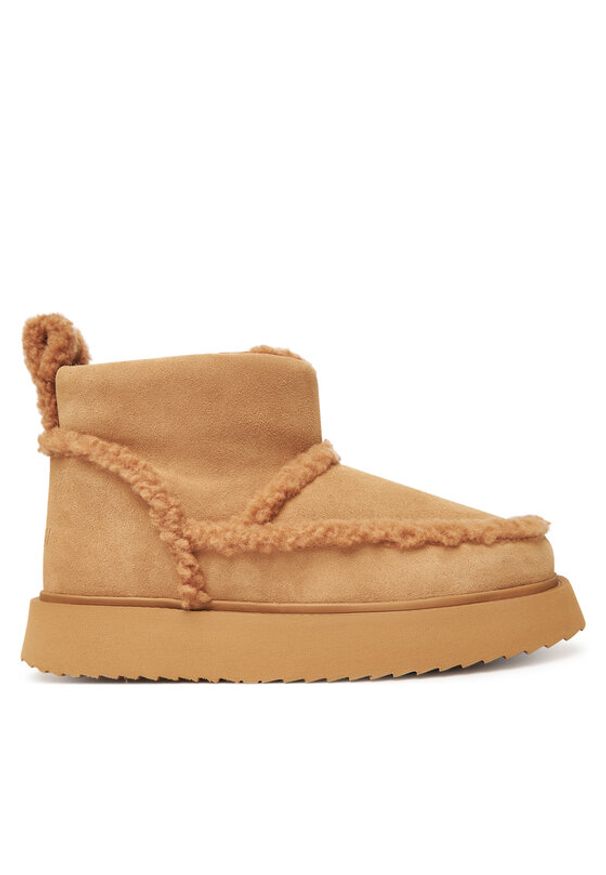 Inuikii Śniegowce Shearling Micro 1001.026.0011 Beżowy. Kolor: beżowy. Materiał: zamsz, skóra