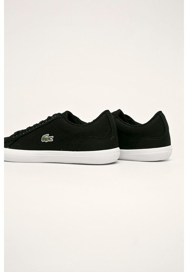 Lacoste - Tenisówki Lerond. Nosek buta: okrągły. Zapięcie: sznurówki. Kolor: czarny. Materiał: guma